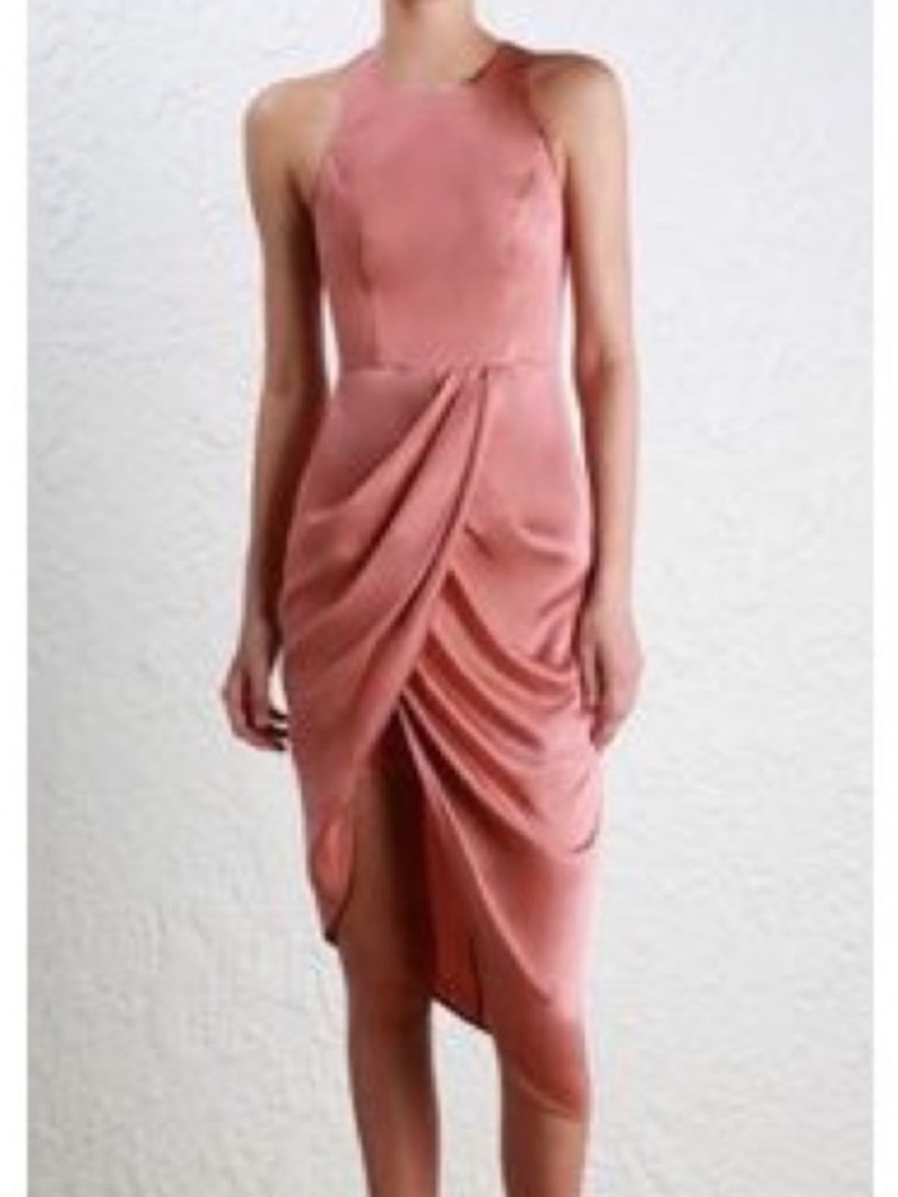 Brand New Zimmermann Sueded Drape Dress